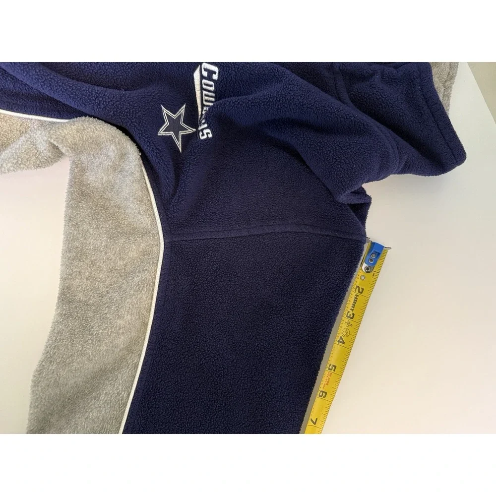 Vintage Dallas Cowboys 1/4‎ Zip Sweatshirt Blue Gray Men's L Pullover NFL